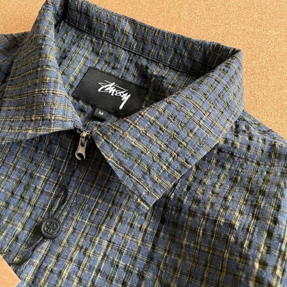 Stussy Navy Shirt Jacket - Picture 3 of 9